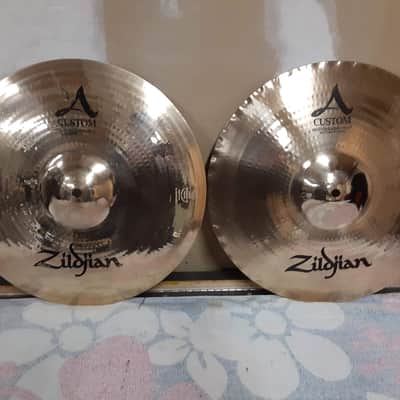 Zildjian 15" A Custom Mastersound Hi-Hat Cymbals (Pair) 2004 - Present - Brilliant image 1
