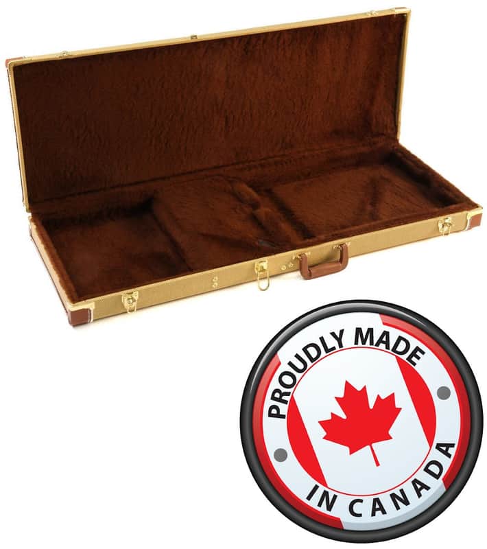 Deluxe Tweed Hardshell Rectangle Bass Guitar Case Model 231TW (Made In Canada) image 1