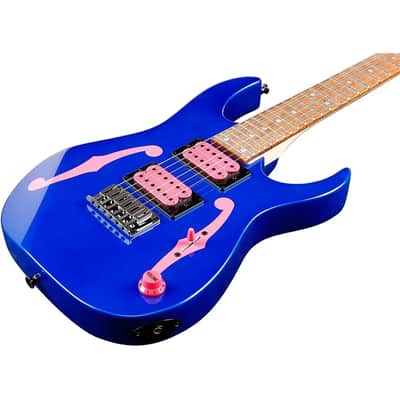 Ibanez PGMM11-JB Paul Gilbert Signature miKro 6-String Solid Body Electric Guitar with Jatoba Fretboard, Right-Handed, Jewel Blue image 6