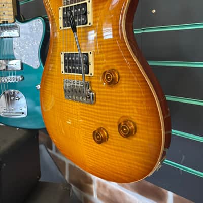 PRS Custom 24 10 Top Amber USA 2009 Electric Guitar image 5