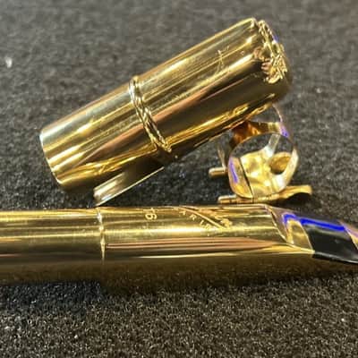 Vandoren Paris T6 V16 Metal Tenor Saxophone Mouthpiece Gold W/ Ligature and Cap image 2