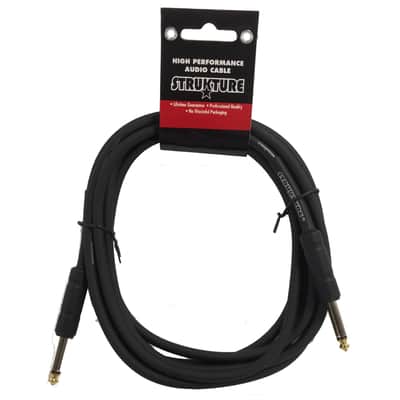 4 PACK Black Strukture 10ft Instrument Cable 6MM Rubber SC10R Lifetime Warranty! image 2