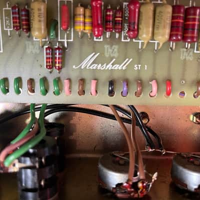 Marshall JMP 1959 Super Lead 2-Channel 100-Watt Guitar Amp Head 1973 Factory Purple Signed by Jim Marshall image 6