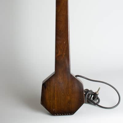 Audiovox 7-String Lap Steel Electric Guitar, c. 1935, ser. #2369, original black hard shell case. image 2