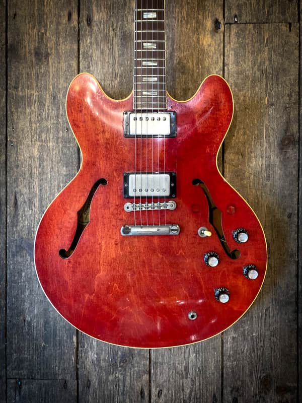 1964 Gibson ES-335 TDC in Cherry finish with hard shell case image 1