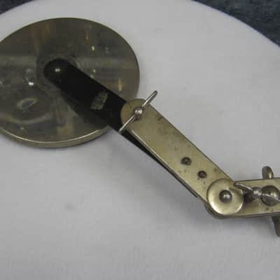 Leedy Bass Drum Hoop mounted Paddle Muffler (Lot4143U-5143) 40's/50's - Nickel Plated image 1