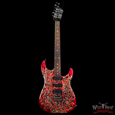 James Tyler USA Studio Elite HD HSS Slanted Rear Rout Brazilian Rosewood Fingerboard Midboost Preamp Burning Water 2K image 3