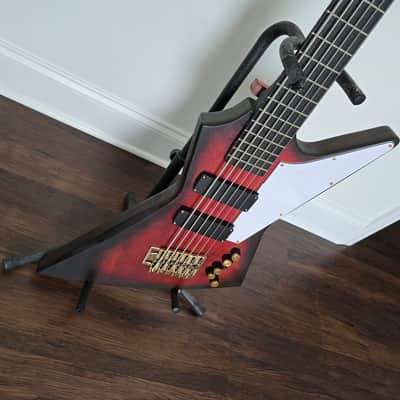 6-String Explorer Bass Oxbloodburst image 3