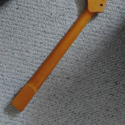 Jazzmaster neck, as new, unusued, Mint condition, white binding, block inlay. Part for project luthier restoration image 3