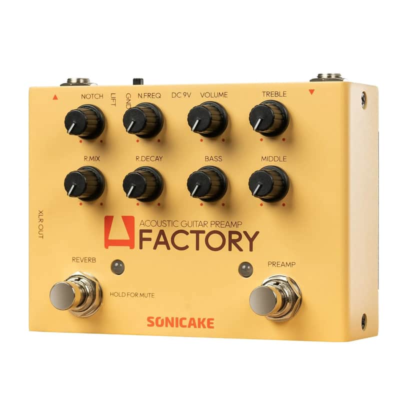 SONICAKE  A Factory Analog Preamp and digital Reverb Dual footswitch guitar effects pedal,price include the import duty for US buyer image 1