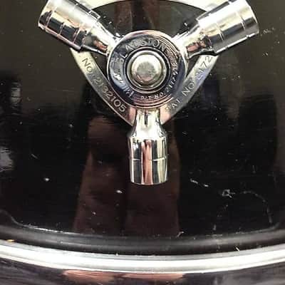 Original Billy Gladstone 6x14" Snare Drum in Black Lacquer w/ Chrome Hardware  WOW! image 3