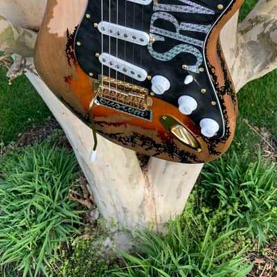 SRV Number One #1 Relic Strat Replica - Custom Licensed & Hand-crafted w/ FREE Gator Hard Case image 10