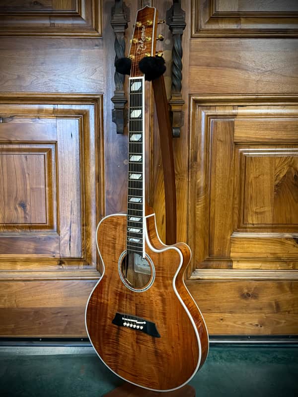 Takamine  TSP178ACK N 2019 -Flame Koa/ Thinline/ Arched Top/ W Pickup image 1
