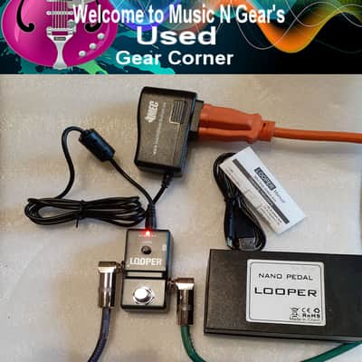 Rowin LN-332 Looper NANO Series Guitar Effect Micro Pedal with USB +WAV True Bypass + USB Cable