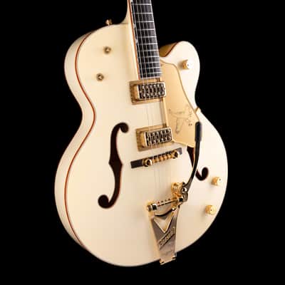 Used 2016 Gretsch G6136T-59 Vintage Select '59 Falcon Hollow Body Vintage White with OHSC image 7