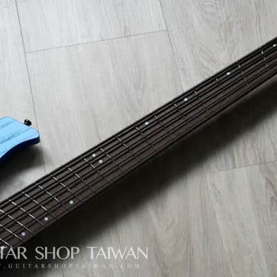 Mayones Ori 5 Enji Bass Namm Show Build-Mecha Blue image 16