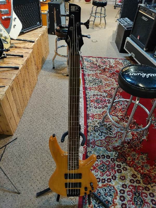 Mint 90's Ibanez SR405 5 String Bass Natural Gig Bag Free Shipping! image 1