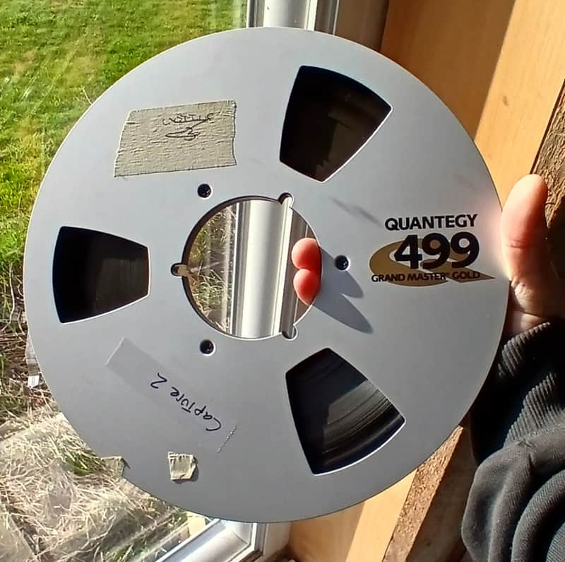 Capture 1/4" 3600' tape on Quantegy 499 1/4" metal Reel - box included (up to 2 available) image 1