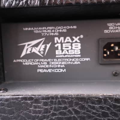 Peavey MAX 158 II 1x8" 20W Bass Combo Amp 2010s - Black image 5