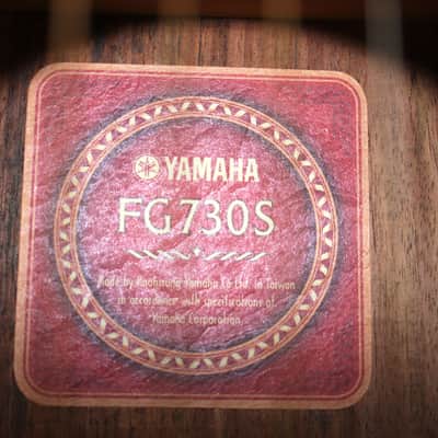 2006 Yamaha FG730S Solid Top Acoustic Guitar Natural With Hard Shell Case image 3
