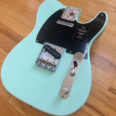 NEW Fender Vintera Modified Telecaster 50s Loaded Body, Surf Green with Custom Shop Tele Pickups, 4-Way Switching, S 1 switch, and Black Pickguard (optional soft case gig bag) image 1