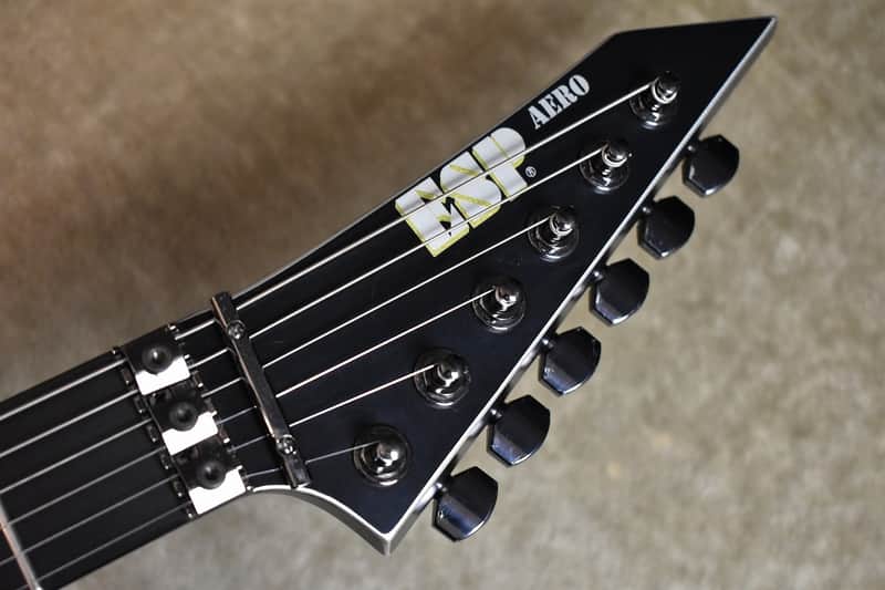 ギター ESP AERO/BLACK AX ESP AERO 2010 Black AX | Reverb