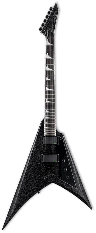 ESP / LTD Kirk Hammett KH-V Black Sparkle 2023 - Black Sparkle w/Hard Shell Case
