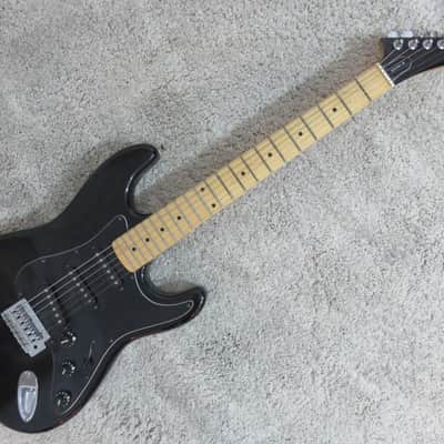 Epiphone By Gibson Stratocaster Electric Guitar Solid Rocker Black Maple image 1