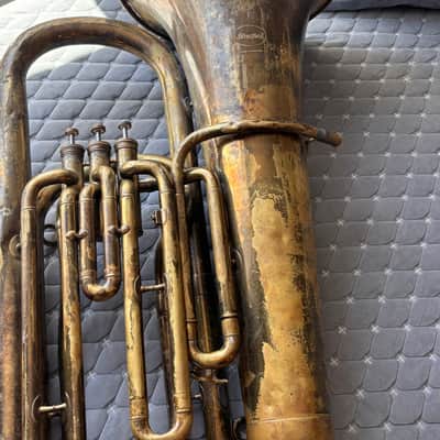Besson Stratford 3-Valve BBb Tuba – Made in England – Serial #288268 image 2