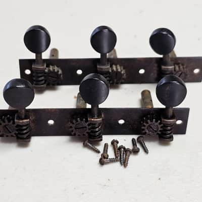 1940s 50s Kluson 3+3 Strip Tuners + Screws image 1
