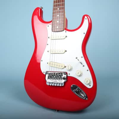 1987 MIJ Squier Ferrari Red Contemporary Stratocaster System 1 Electric Guitar image 1