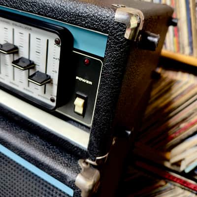 1978 Vintage Acoustic Control Corp Model 330 Head & Model 403 4x12 Cabinet Stack - 1970s Blue-Face Solid State Powerhouse image 5