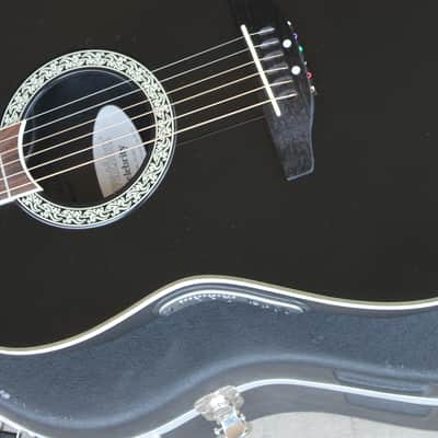 Ovation Model CC057 Celebrity Cutaway Acoustic Guitar Black Finish + OHSC image 5