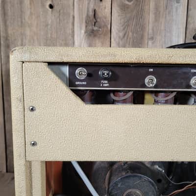 Fender Twin 6GB 1961 - Rough Blonde Tolex Original, serviced, with original cover image 13