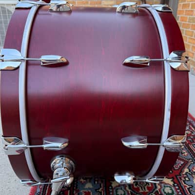 Gretsch USA Custom Drums Satin Rosewood 13/16/24 Shell Pack CLEAN image 12