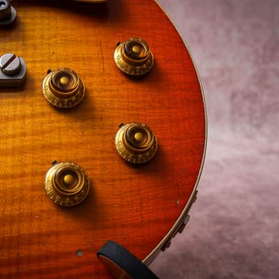 GIBSON USA Custom Shop 59 Reissue Les Paul Murphy Lab Heavy Aged " Aged Cherry Burst + Rosewood" (2023) image 10