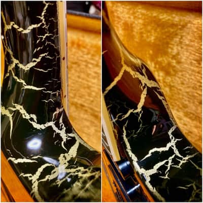 Charvel SL-145 Circa Soloist Gold Crackle Made in Japan Guitar w/ Hard Case image 8