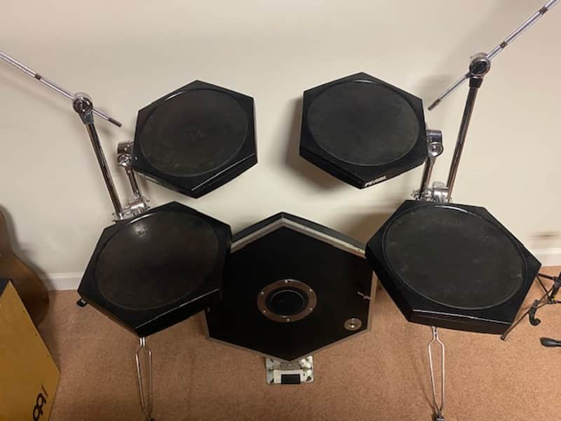 Pearl Pearl DRX-1 Sound Module Electronic Drumkit Kick Tom Pads Vintage Rare 1980s - Black image 1