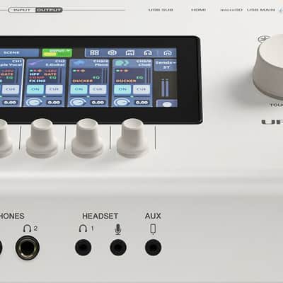 Yamaha URX44V USB-C Audio/Video Interface, White image 2