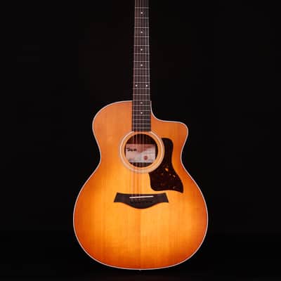 Taylor 214ce Acoustic Electric Guitar, Honey Sunburst Collection image 5