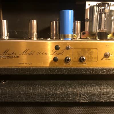 Watch Video David Hopkins MorningStar Mod Marshall JCM 800 2203 100 Watt 1988 Black & Gold image 3