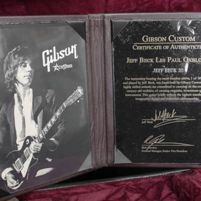 Gibson 2009 Jeff Beck 1954 Les Paul Oxblood Handsigned #25 of 50 image 20