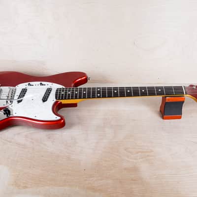Fender Classic '70s Mustang MIJ 2016 Candy Apple Red Japan w/ Matching Headstock w/ Bag image 2