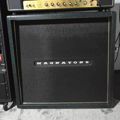 Magnatone SL-100 Slash Signature Head + Cab 4x12 - Green Snakeskin image 1