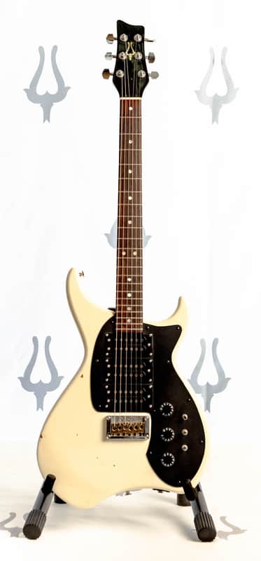 Daion Barbarian White Electric Guitar w/ Original Daion Branded Hardshell Case image 1