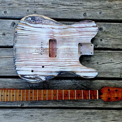 Tele-style barncaster body with snakehead neck image 9