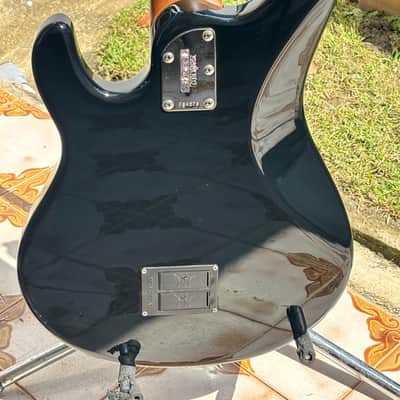 Black Ernie Ball Music Man StingRay Special 5 HH with Roasted Maple Custom Pickguard image 5