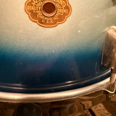 1940s Slingerland Concert King - DUCO, gray & blue image 6