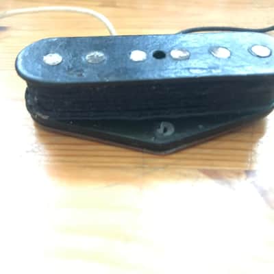 Fender Telecaster / Esquire Pickup Black Bottom Flat Pole Pieces 1950-1955 Black image 3