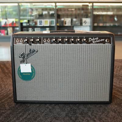 Fender '65 Deluxe Reverb Reissue 22-Watt 1x12" Guitar Combo  Black image 1